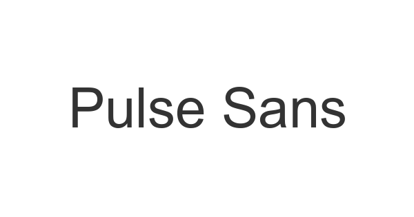 Pulse Sans Virgin font thumb
